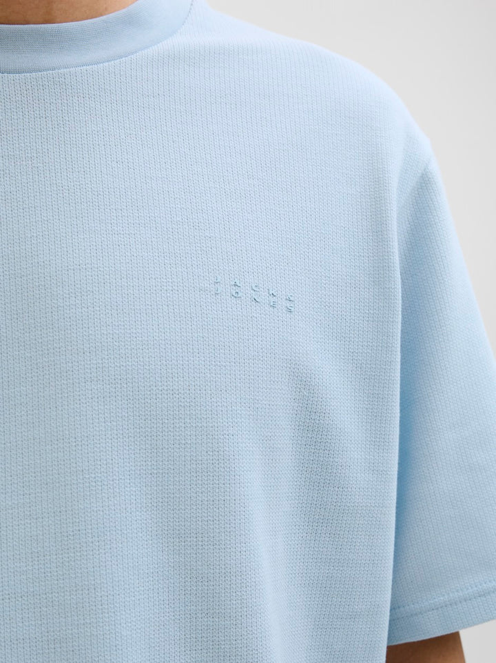 Jcopacer Structure Tee Ss Crew Neck - Lichtblauw