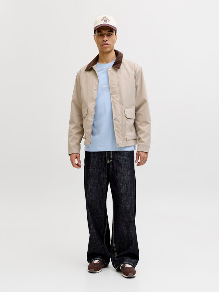 Jornorrebro Emb Tee Ss Crew Neck Noos - Lichtblauw