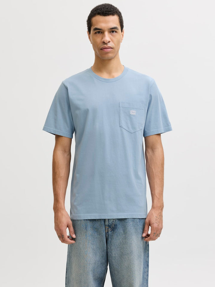 Jprblucaleb Ss Tee Sn - Lichtblauw