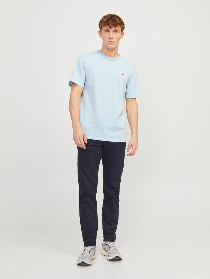 Jprbluwin  Structure Tee Crew Neck - Lichtblauw