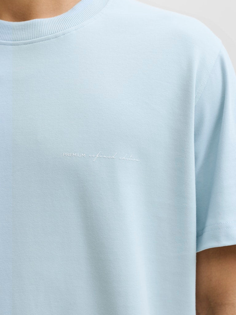 Jprblaowen Ss Branding Tee Sn - Lichtblauw