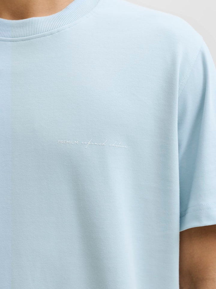 Jprblaowen Ss Branding Tee Sn - Lichtblauw