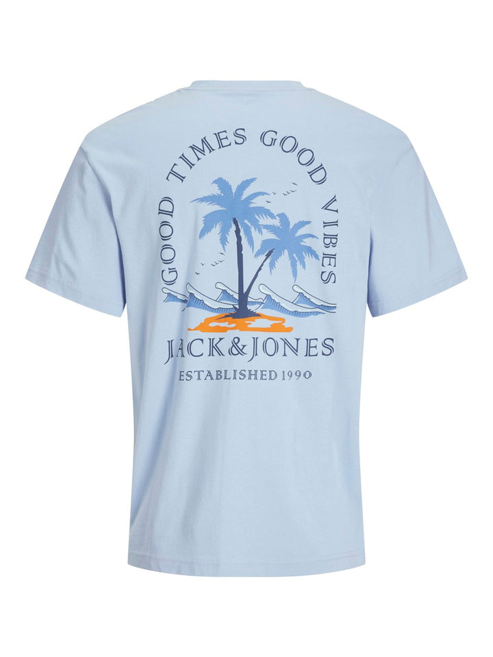Jjsummer Vibes Tee Ss Crew Neck - Lichtblauw