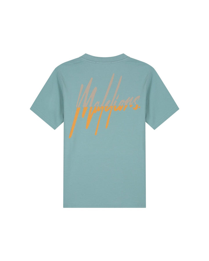 Split Slim T-shirt - Aqua