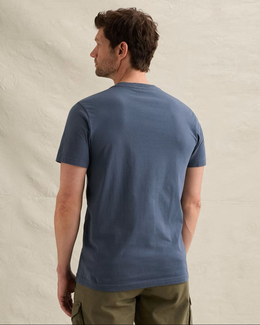 Short Sleeve R-neck Single Jersey - Rafblauw