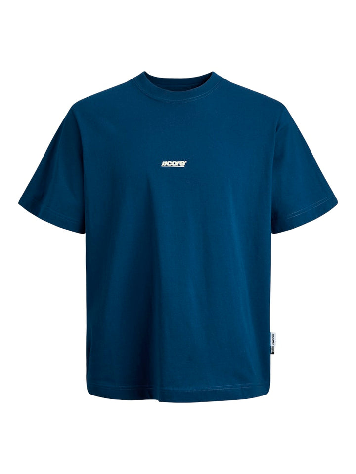 Jcoclub Back Text Prnt Tee Ss Crew Neck - Rafblauw