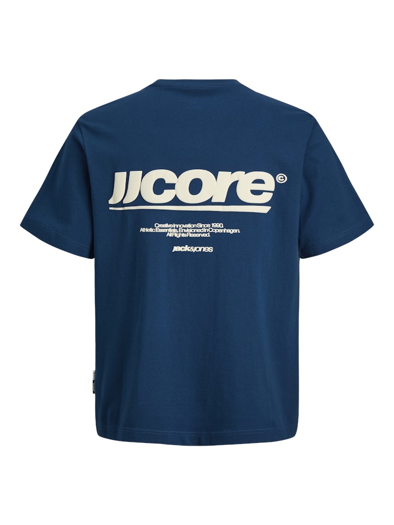 Jcoclub Back Text Prnt Tee Ss Crew Neck - Rafblauw