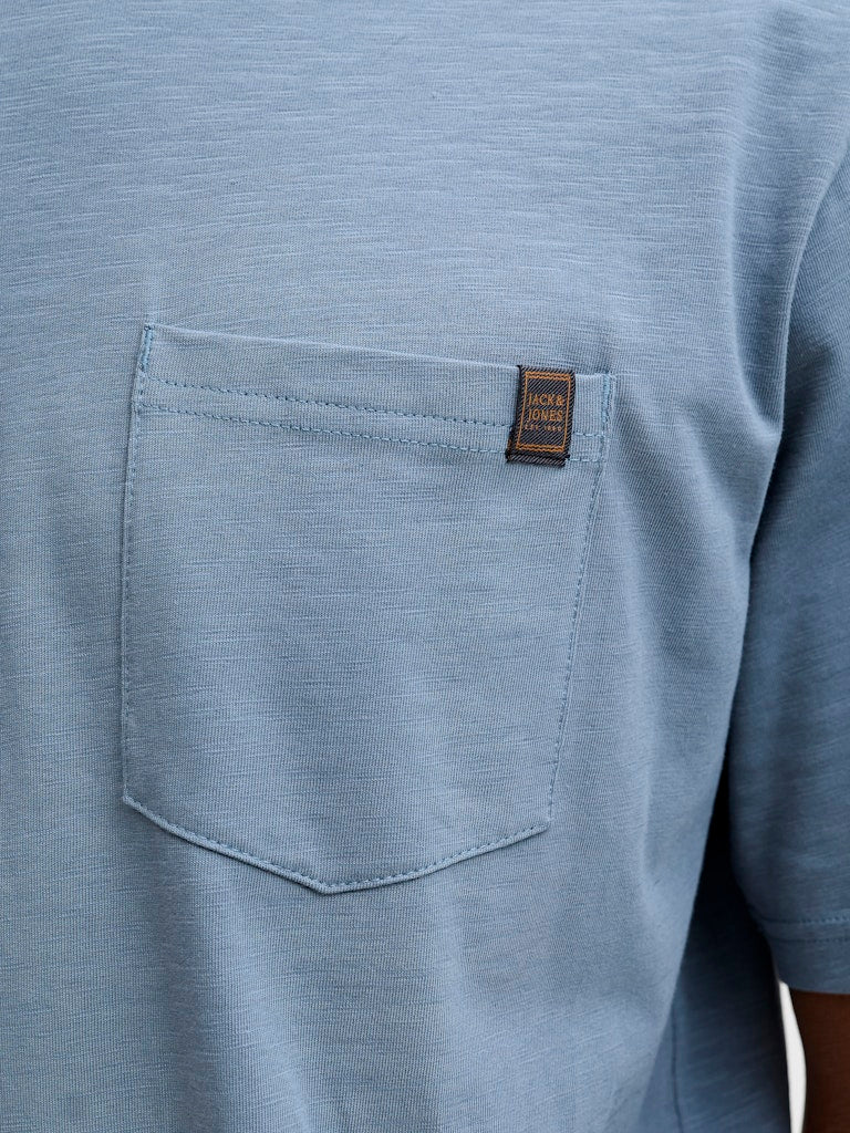 Jjedover Slub Tee Ss Noos - Rafblauw