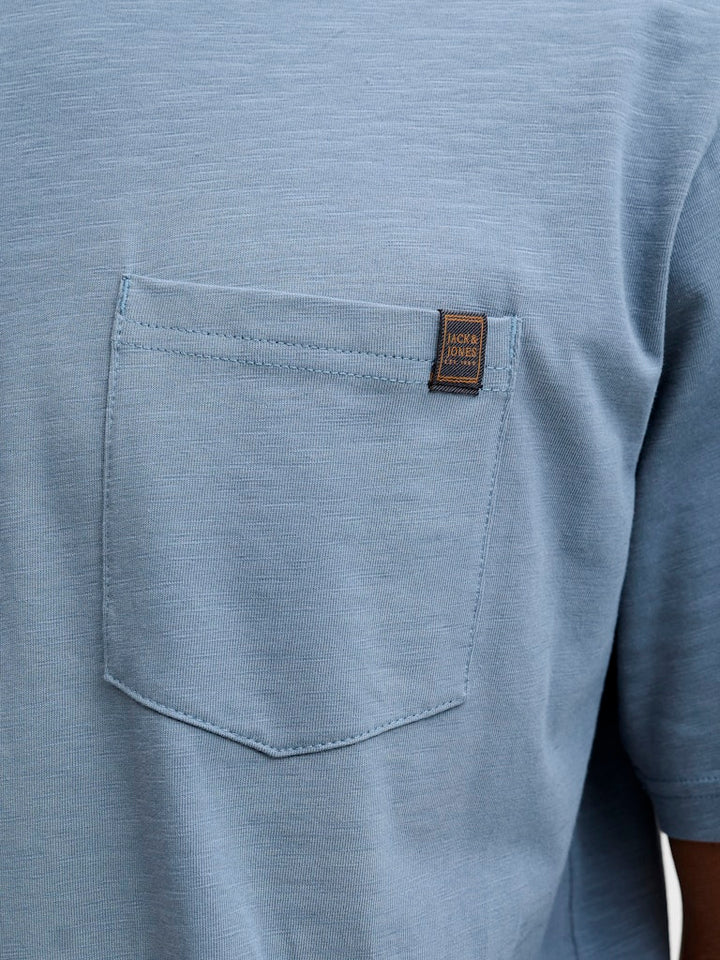 Jjedover Slub Tee Ss Noos - Rafblauw