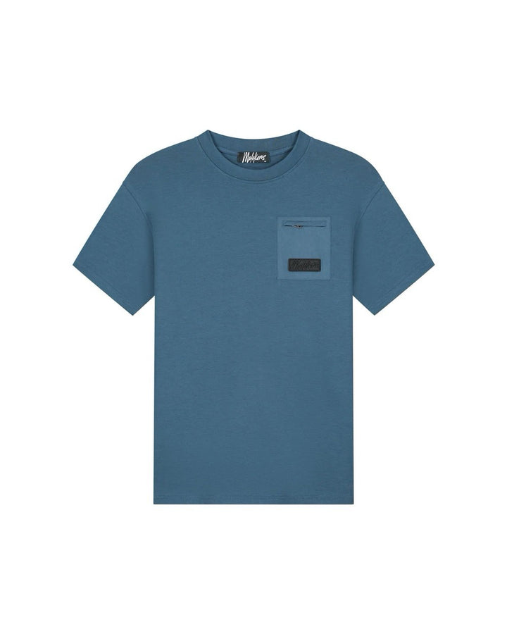 Nylon Pocket T-shirt - Petrol Blauw