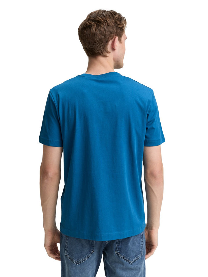 T-shirt Logo S/s - Petrol Blauw
