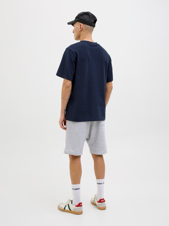 Jcopacer Structure Tee Ss Crew Neck - Navy