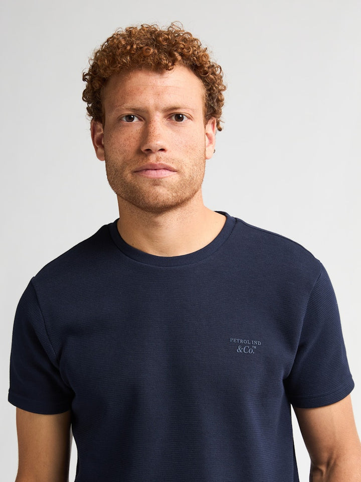 Men T-shirt Ss - Navy