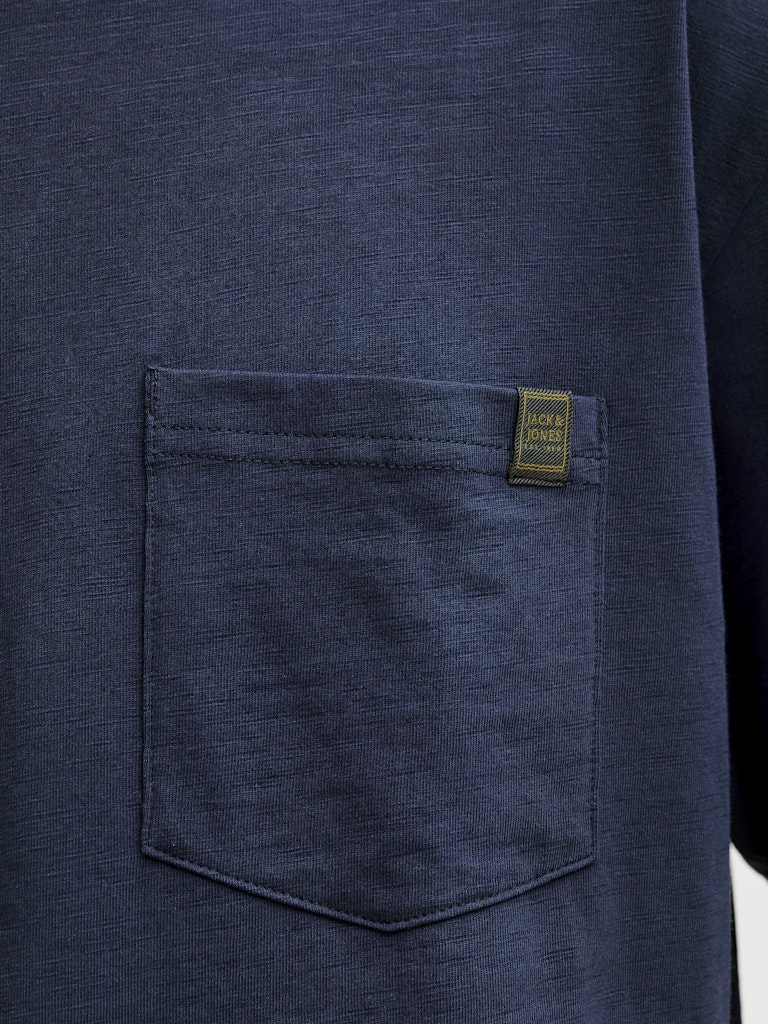 Jjedover Slub Tee Ss Noos - Navy