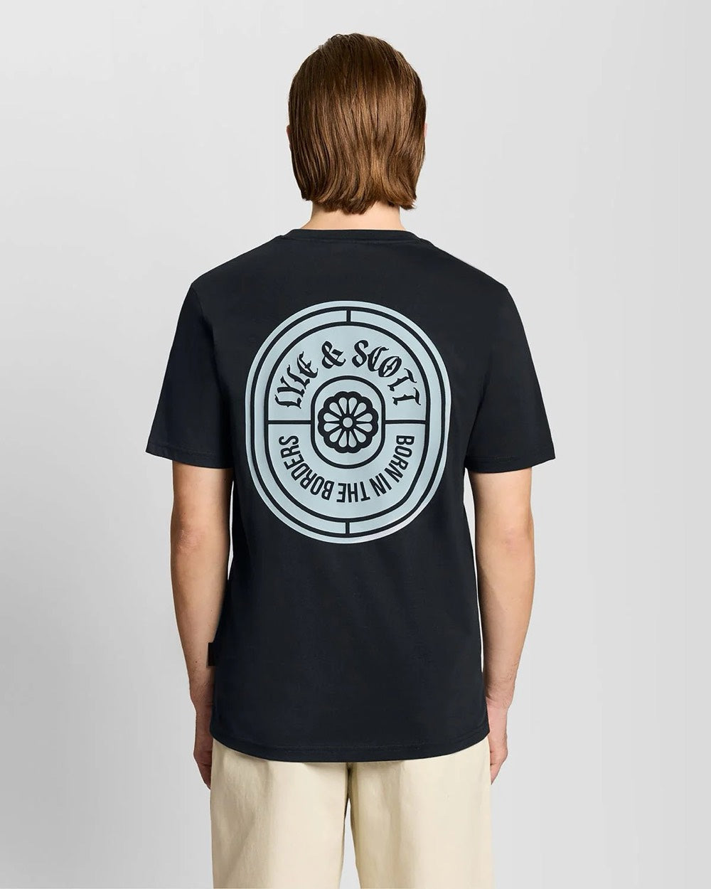 Borders Label Grafic T-shirt - Navy