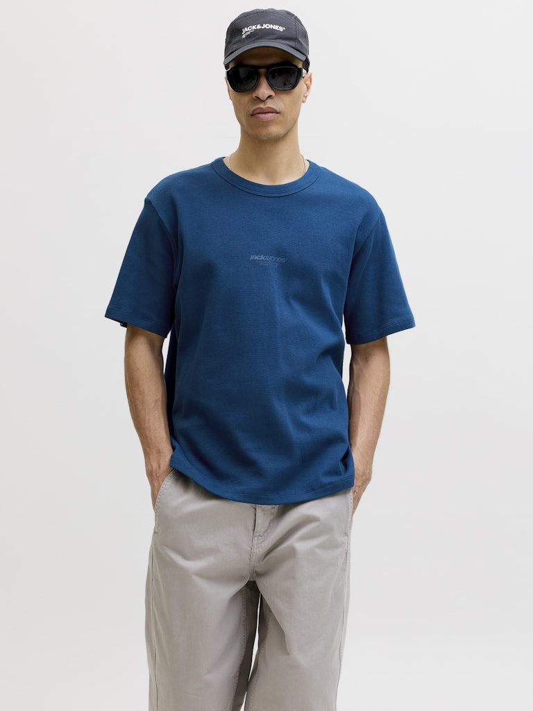 Jcoclub Structure Tee Ss Crew Neck - Navy