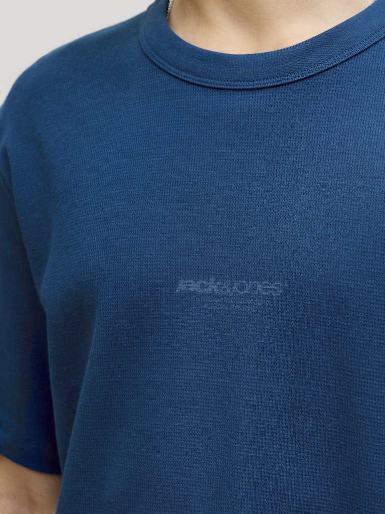 Jcoclub Structure Tee Ss Crew Neck - Navy