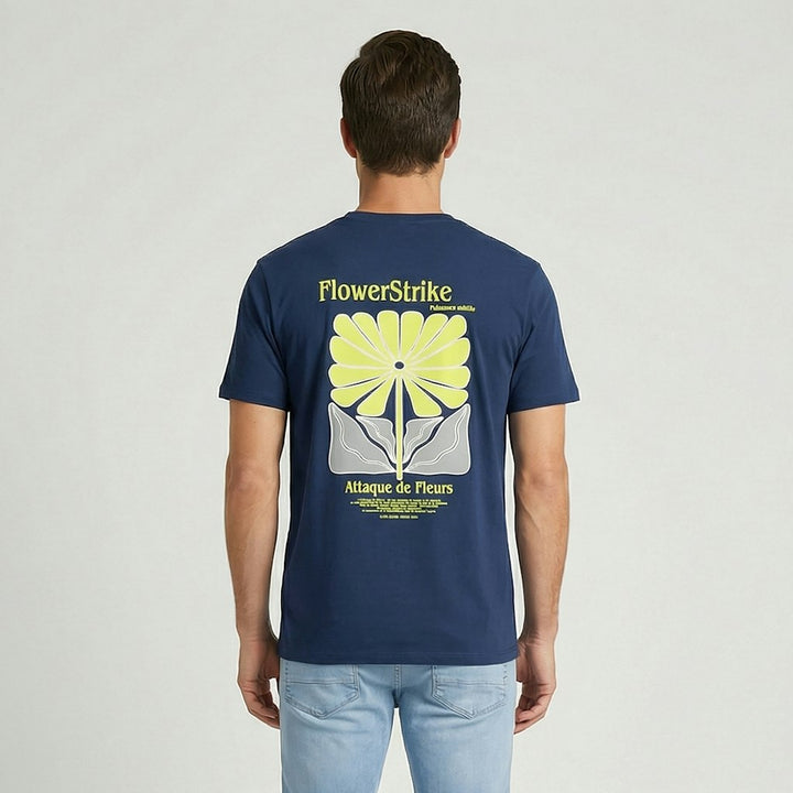 Pluyo Ts Backprint Navy - Navy