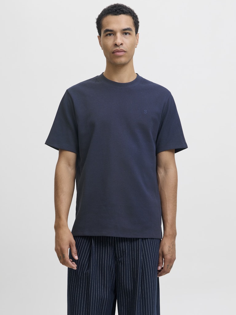 Jprblaleo Ss Structure Tee - Navy