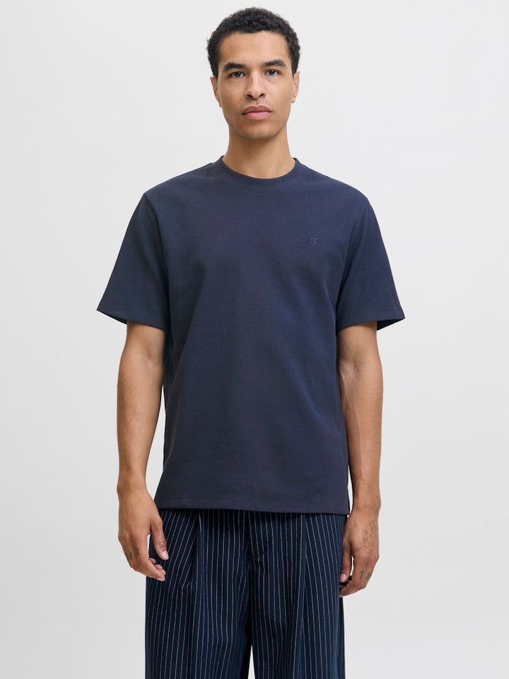 Jprblaleo Ss Structure Tee - Navy
