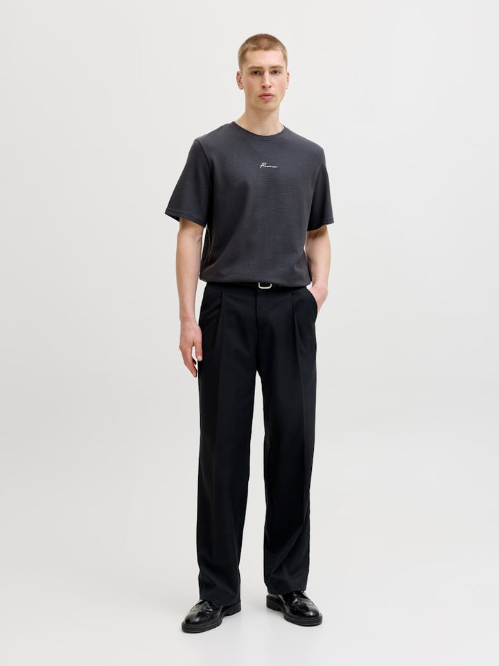 Jprblafranco Ss Tee Crew Neck Smu - Navy