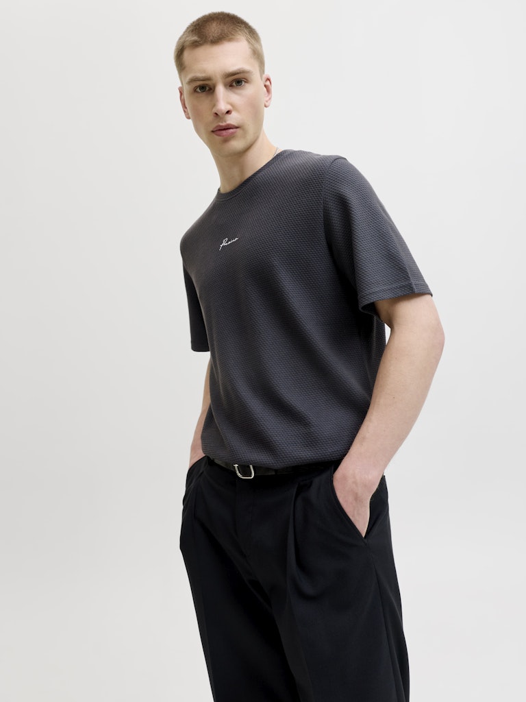 Jprblafranco Ss Tee Crew Neck Smu - Navy