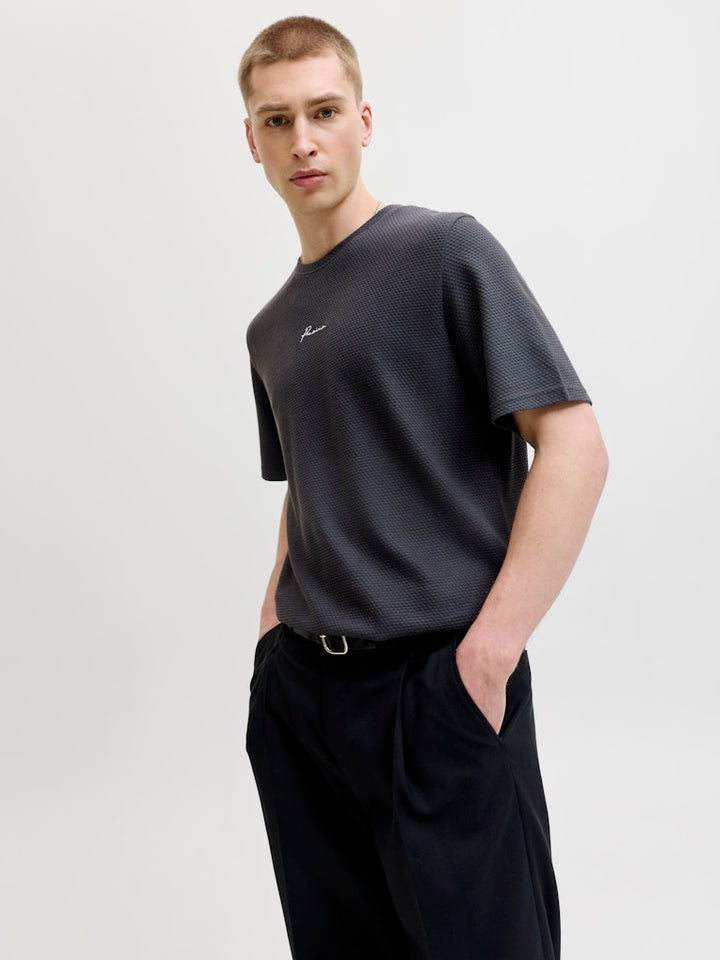 Jprblafranco Ss Tee Crew Neck Smu - Navy