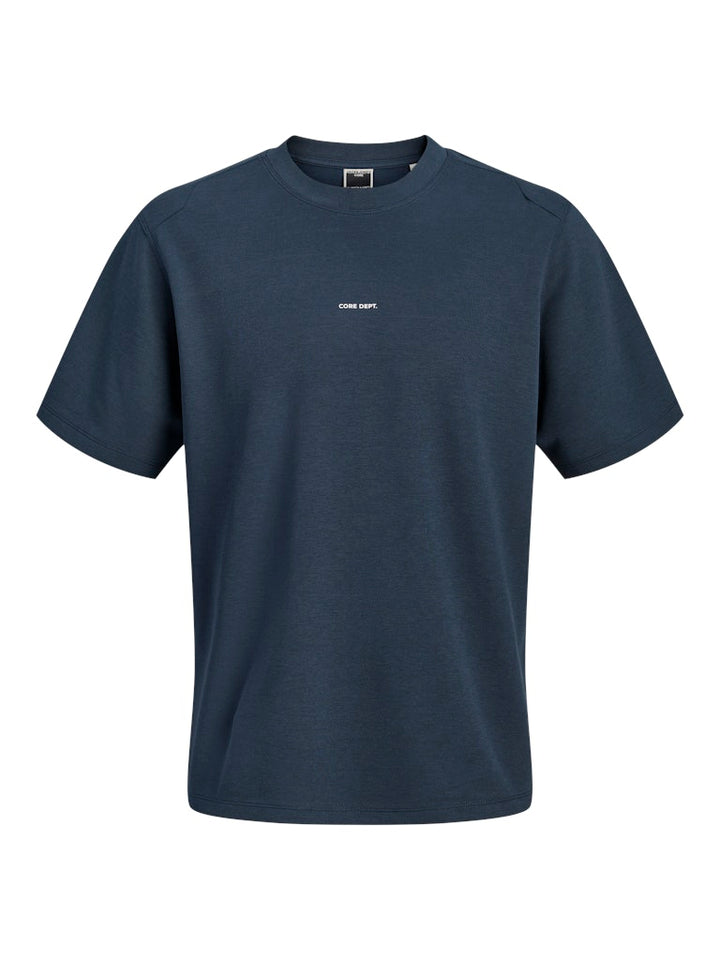 Jcospongytee Ss Crew Neck Smu - Navy