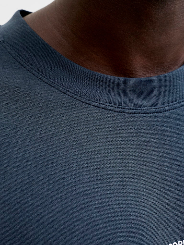 Jcospongytee Ss Crew Neck Smu - Navy