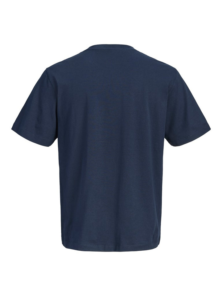Jorfrederiksberg Monogram Tee Ss Cn Sn - Navy