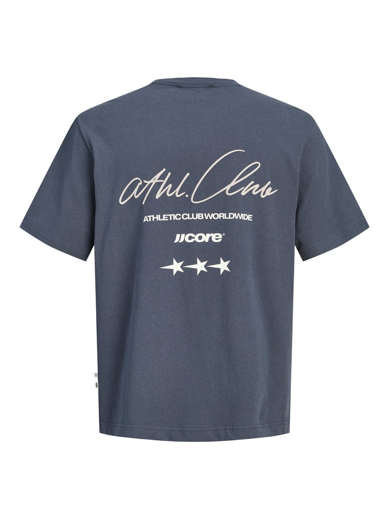 Jcoclub Back Script Tee Ss Crew Neck Sn - Navy