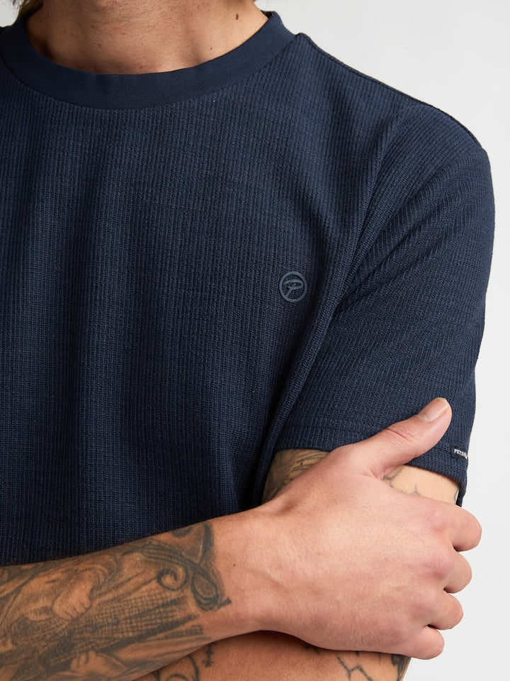Men T-shirt Ss - Navy