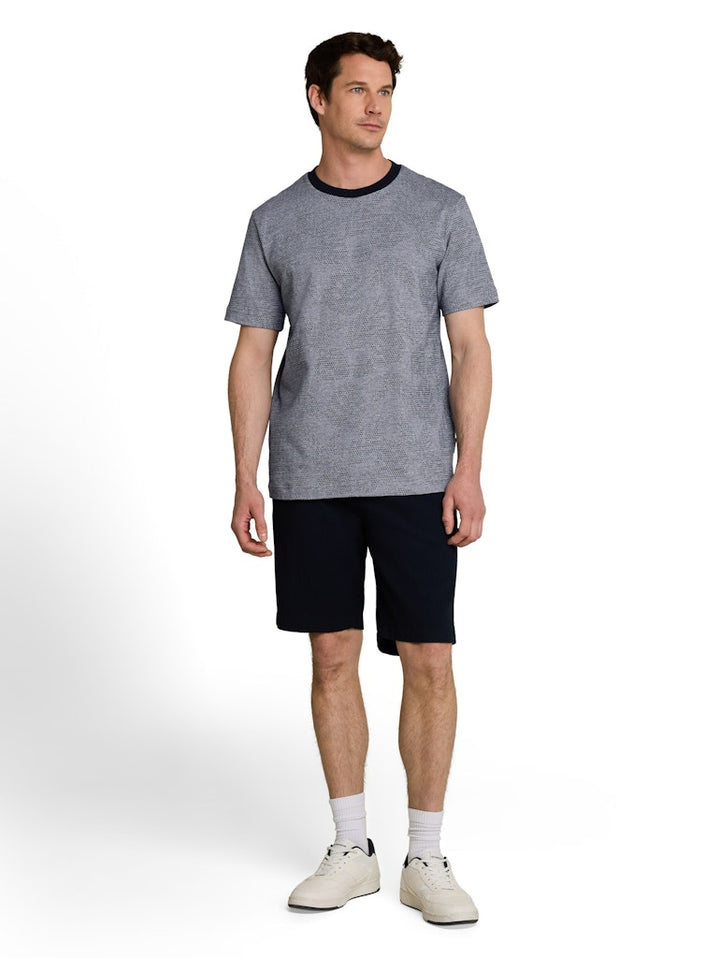 Tom Tailor - Korte mouw T-shirts - 5339.39.0014 - Blauw Dessin