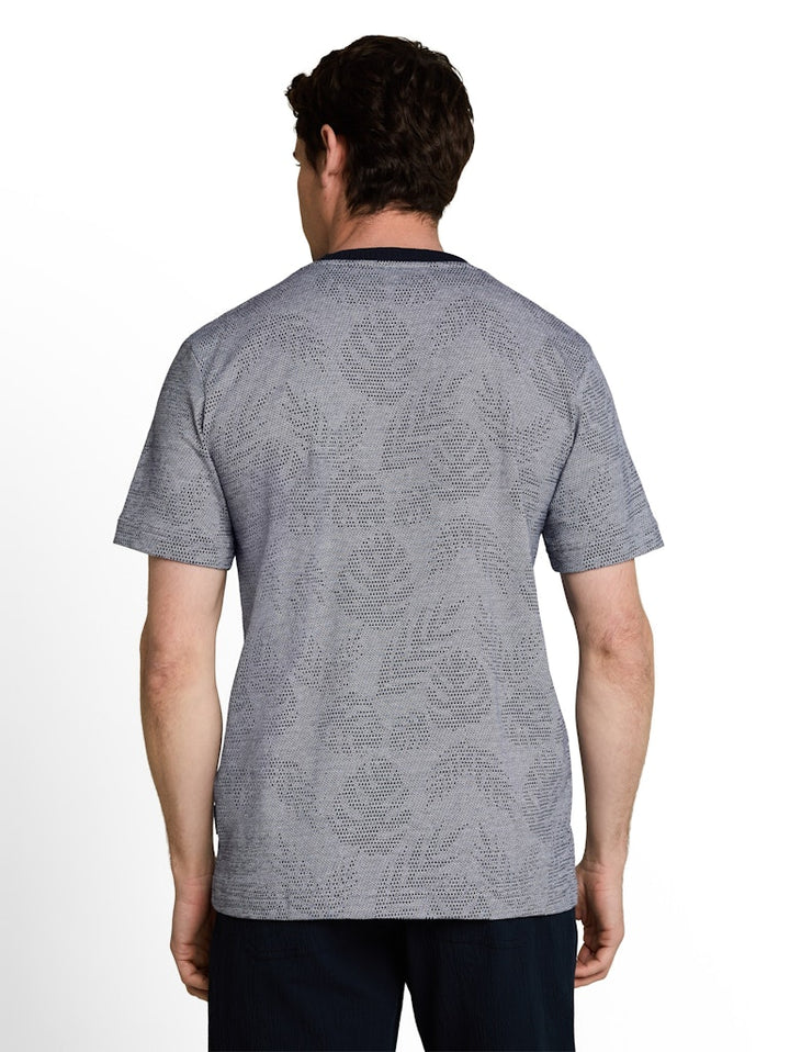 Tom Tailor - Korte mouw T-shirts - 5339.39.0014 - Blauw Dessin