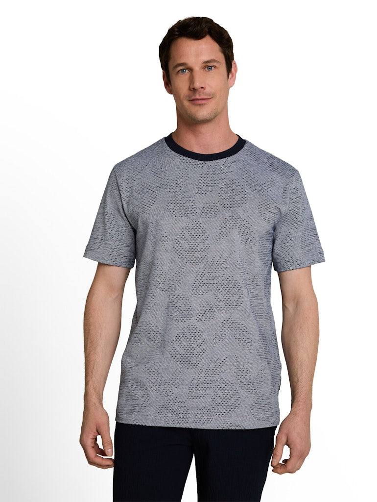 Tom Tailor - Korte mouw T-shirts - 5339.39.0014 - Blauw Dessin