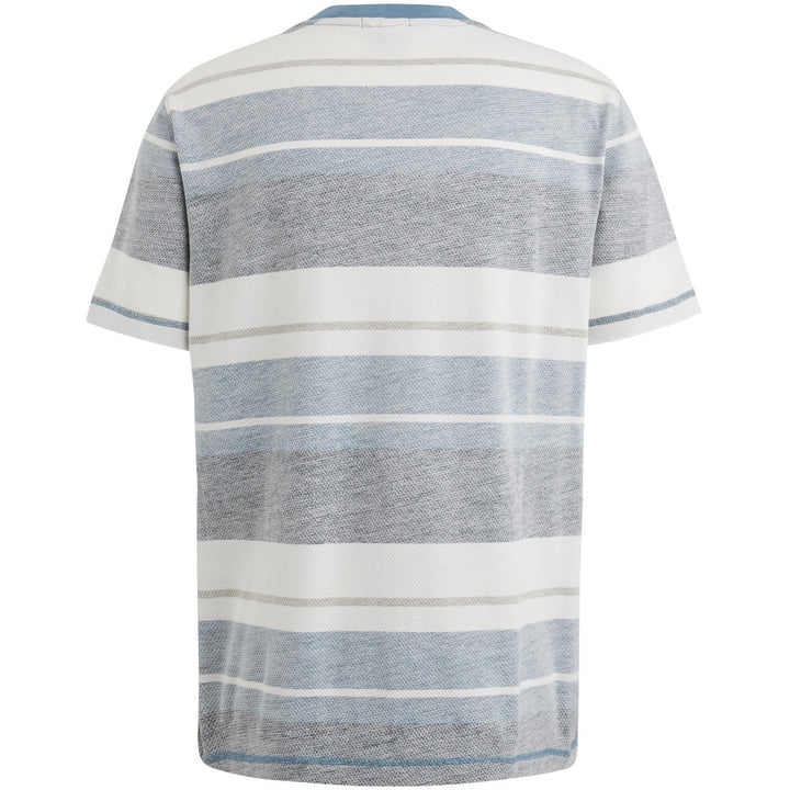 Short Sleeve R-neck Regular Fit Po - Blauw Dessin