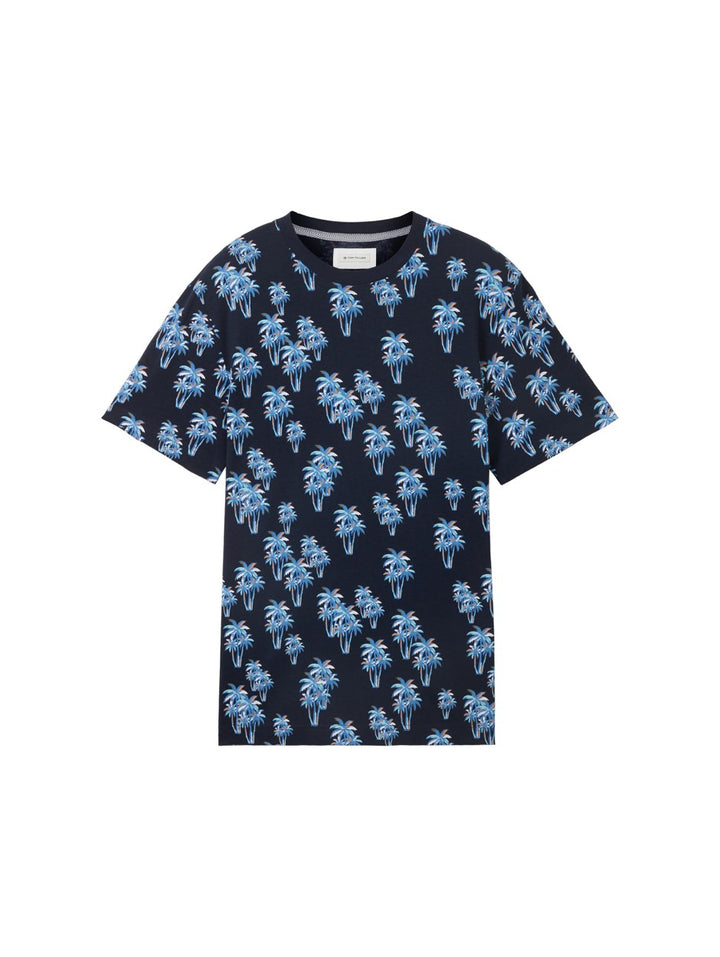 T-shirt Km - Blauw Dessin