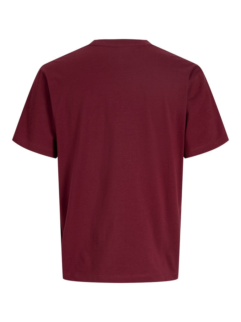 Jorfrederiksberg Monogram Tee Ss Cn Sn - Wijnrood