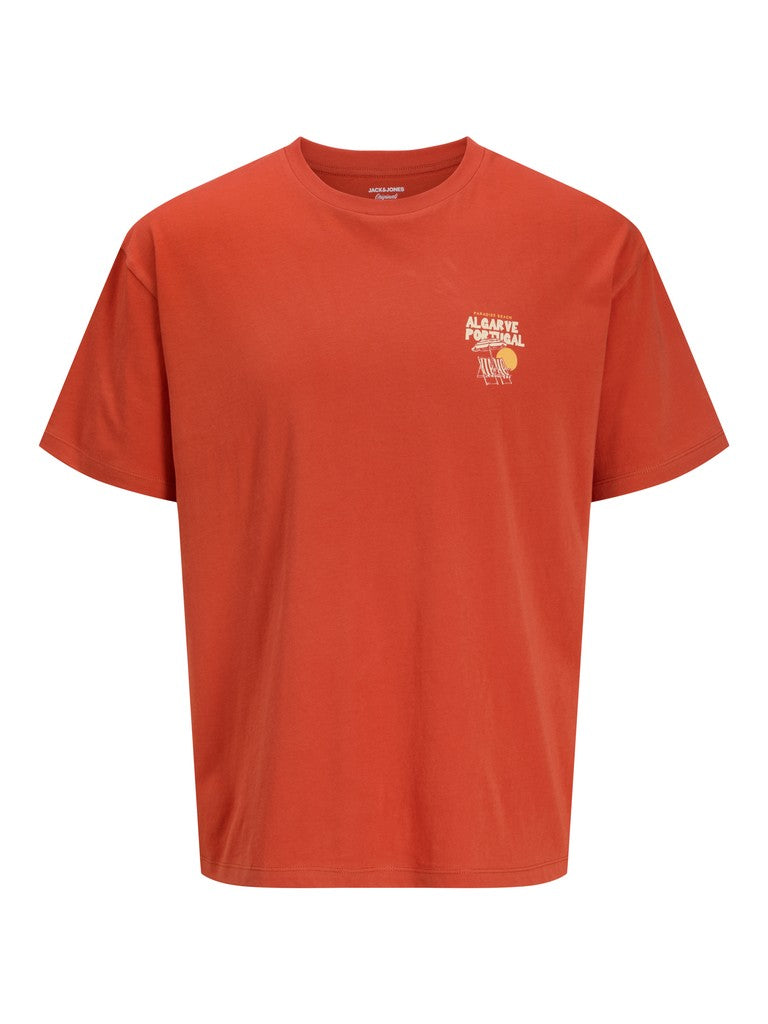 Jordesti Ss Tee Styd Ss26 - Steenrood