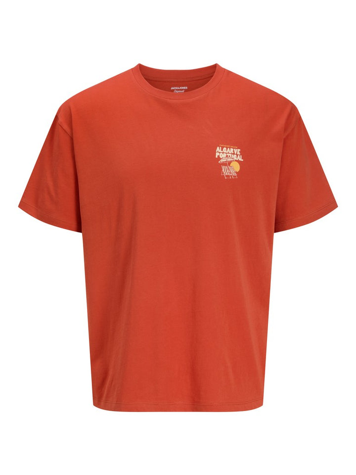 Jordesti Ss Tee Styd Ss26 - Steenrood