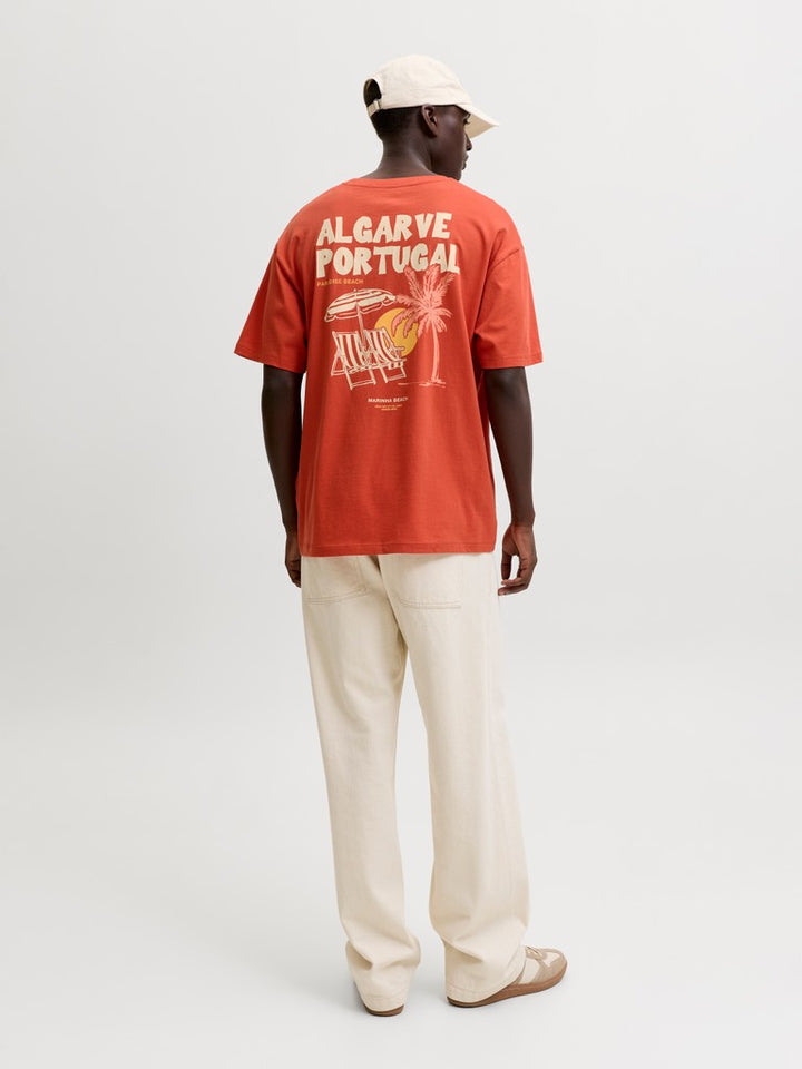Jordesti Ss Tee Styd Ss26 - Steenrood