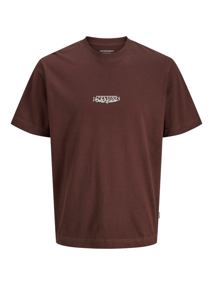 Jorbleecker Aop Box Tee Ss Cn - Bordeaux