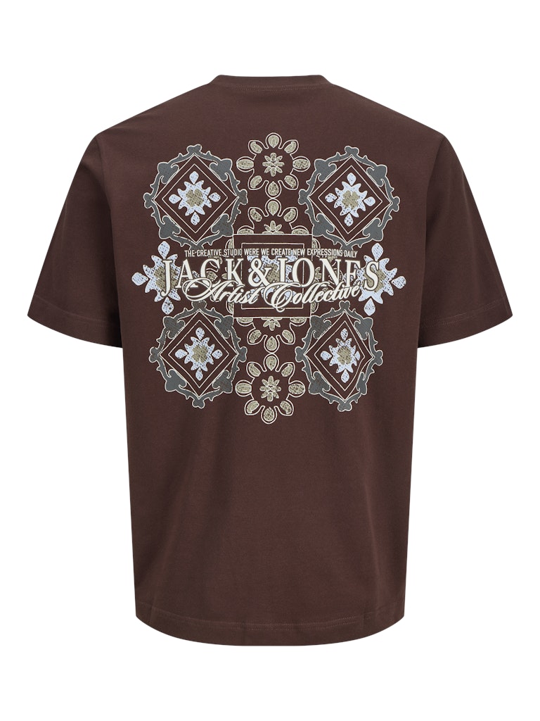 Jorbleecker Aop Box Tee Ss Cn - Bordeaux