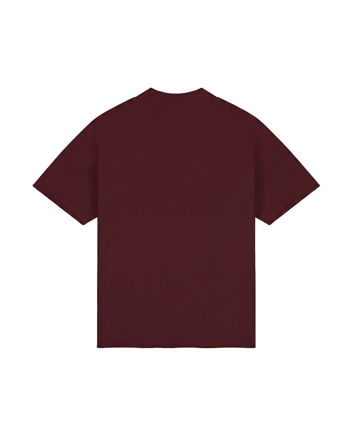 T- Shirt Heavy Weight Applice - Bordeaux