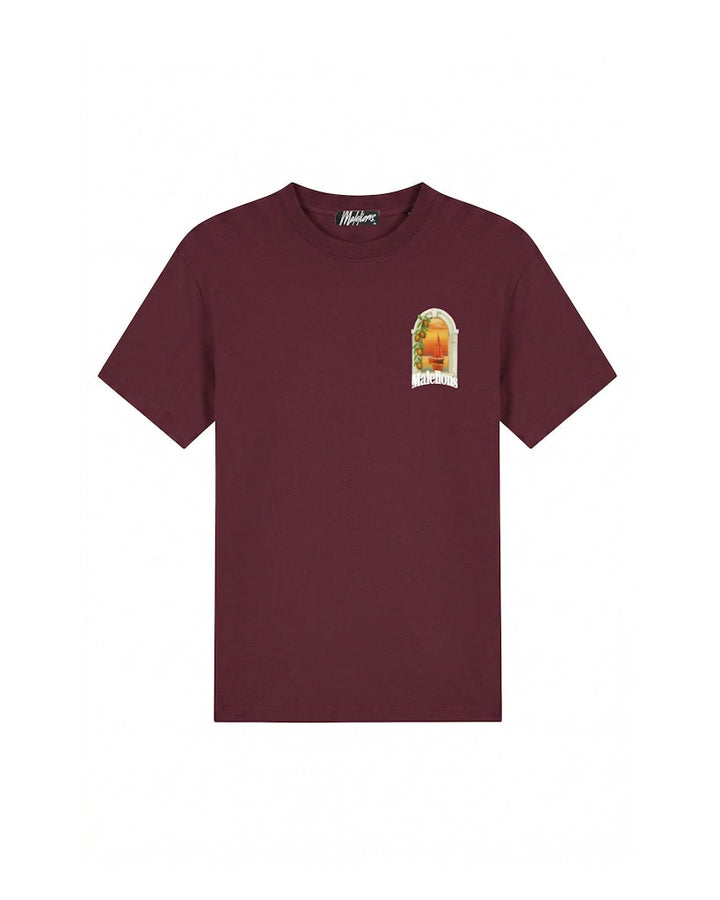 T-shirt Yacht Window - Bordeaux