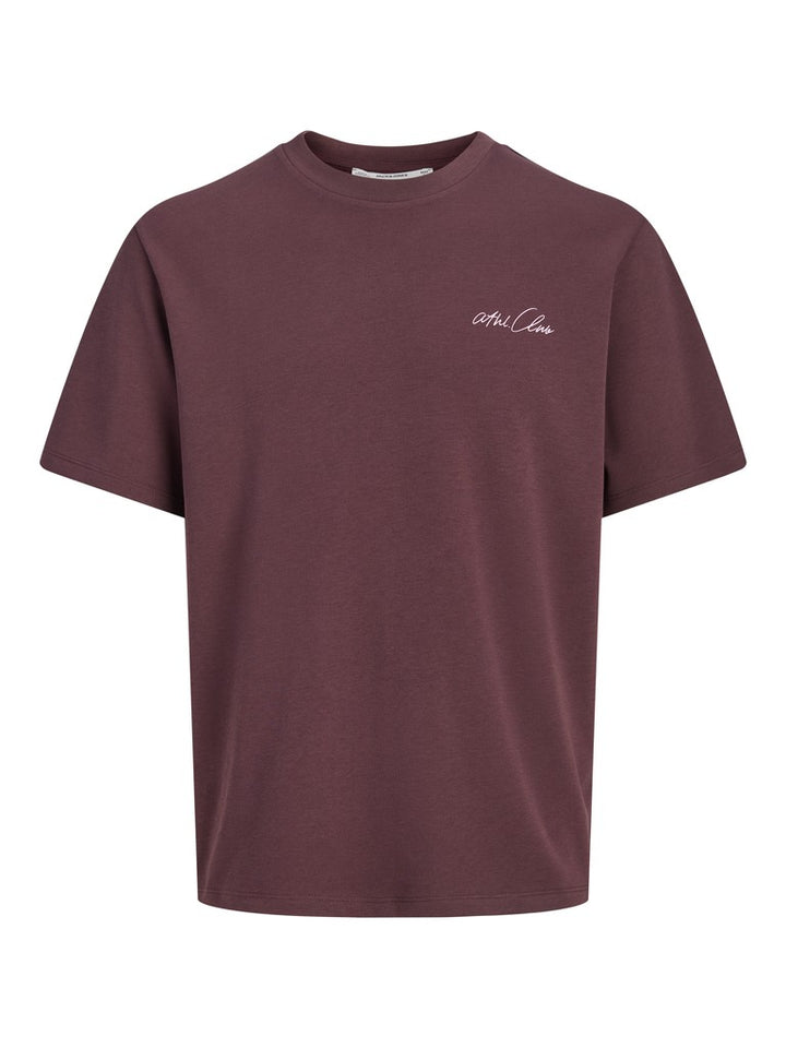 Jcoabstract Flower Back Print Tee - Bordeaux