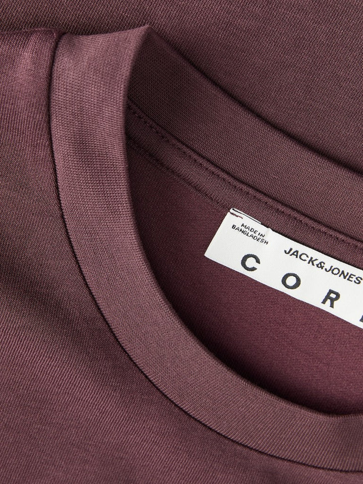 Jcoabstract Flower Back Print Tee - Bordeaux