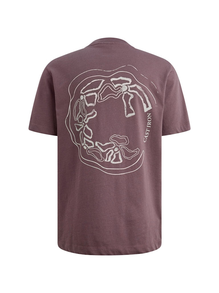Short Sleeve R-neck Regular Fit Si - Mauve