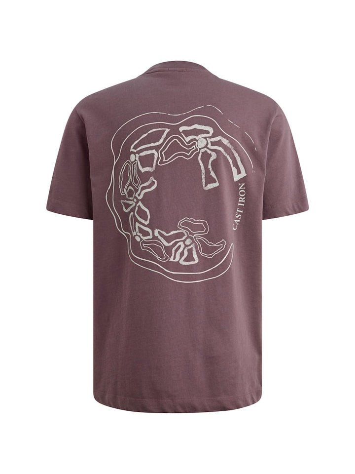 Short Sleeve R-neck Regular Fit Si - Mauve