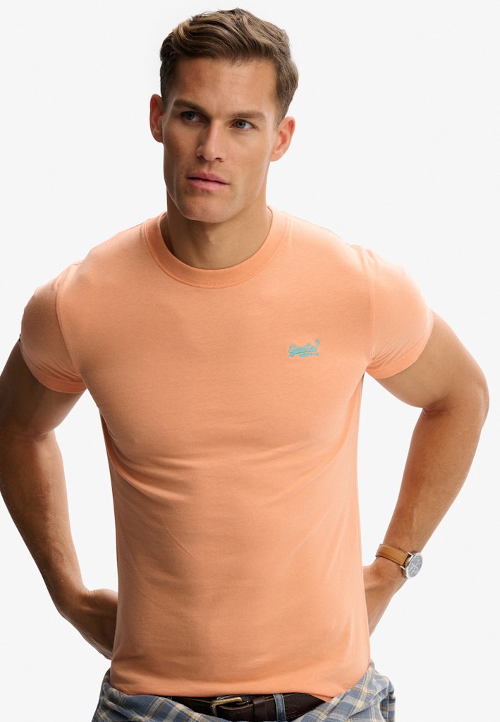 Essial Log 1 Mb Tee - Zalm/peach